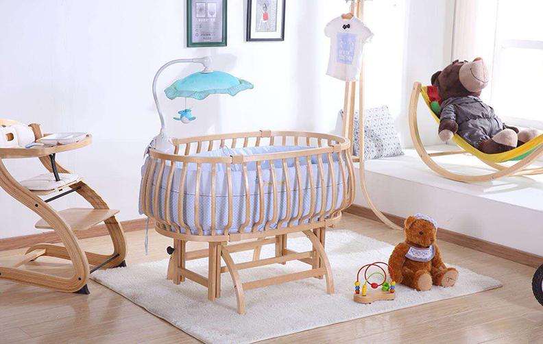 WOODED BABY CRIB FLD-201303