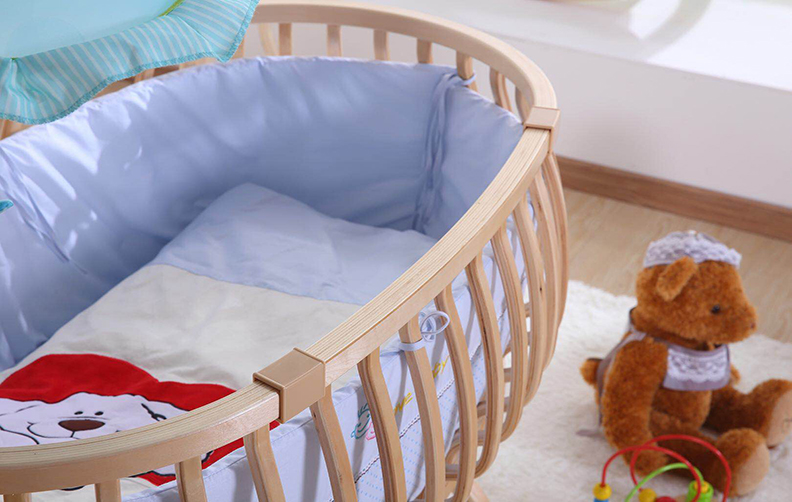 WOODED BABY CRIB FLD-201303